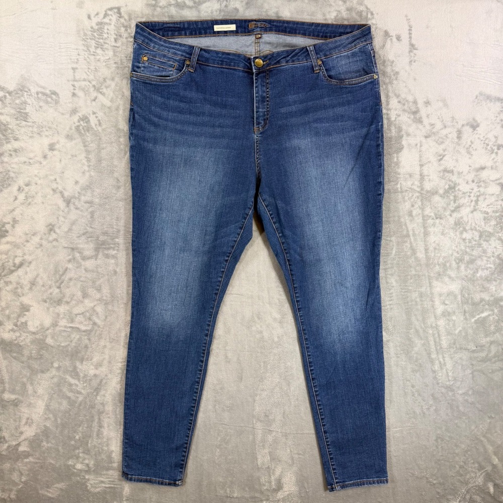 KUT from the Kloth Toothpick Skinny Jeans‎ Women's Size 22W Blue Denim Pants